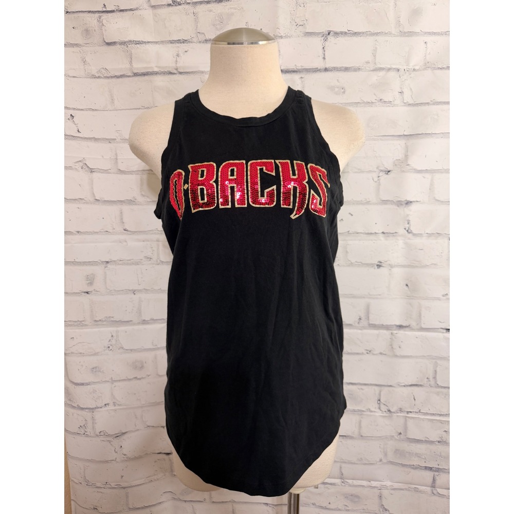 Pink Victoria's Secret Arizona Diamondbacks Sequin Tank Top XS Black MLB D-Backs